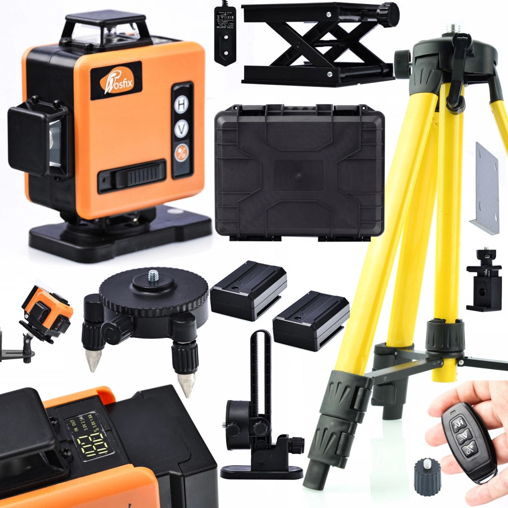 Livella Laser Rosfix Orange Tiger ROT16L-L – 16 Linee con Display | Autolivellante, IP54, 360°