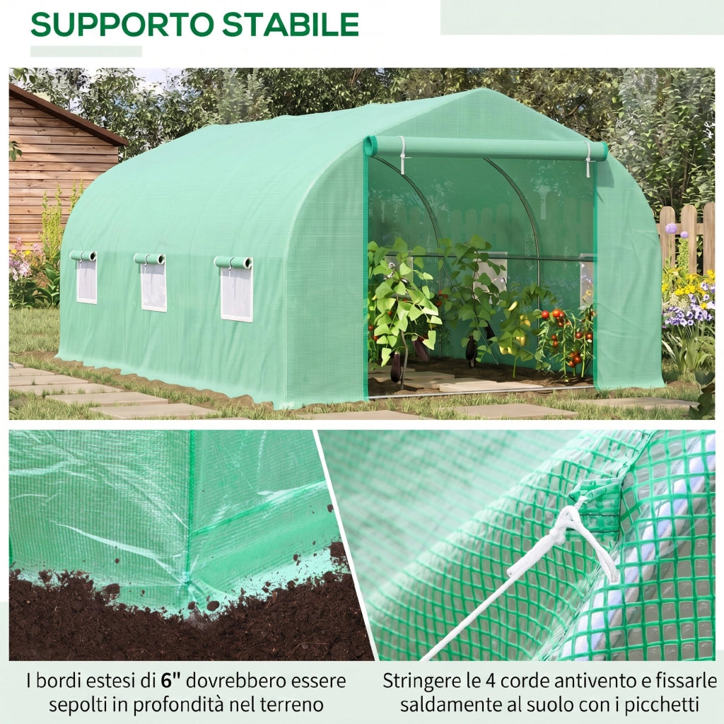 Serra da Giardino ¨C Zephmum ¨C Verde Scuro 4.5x3x2m