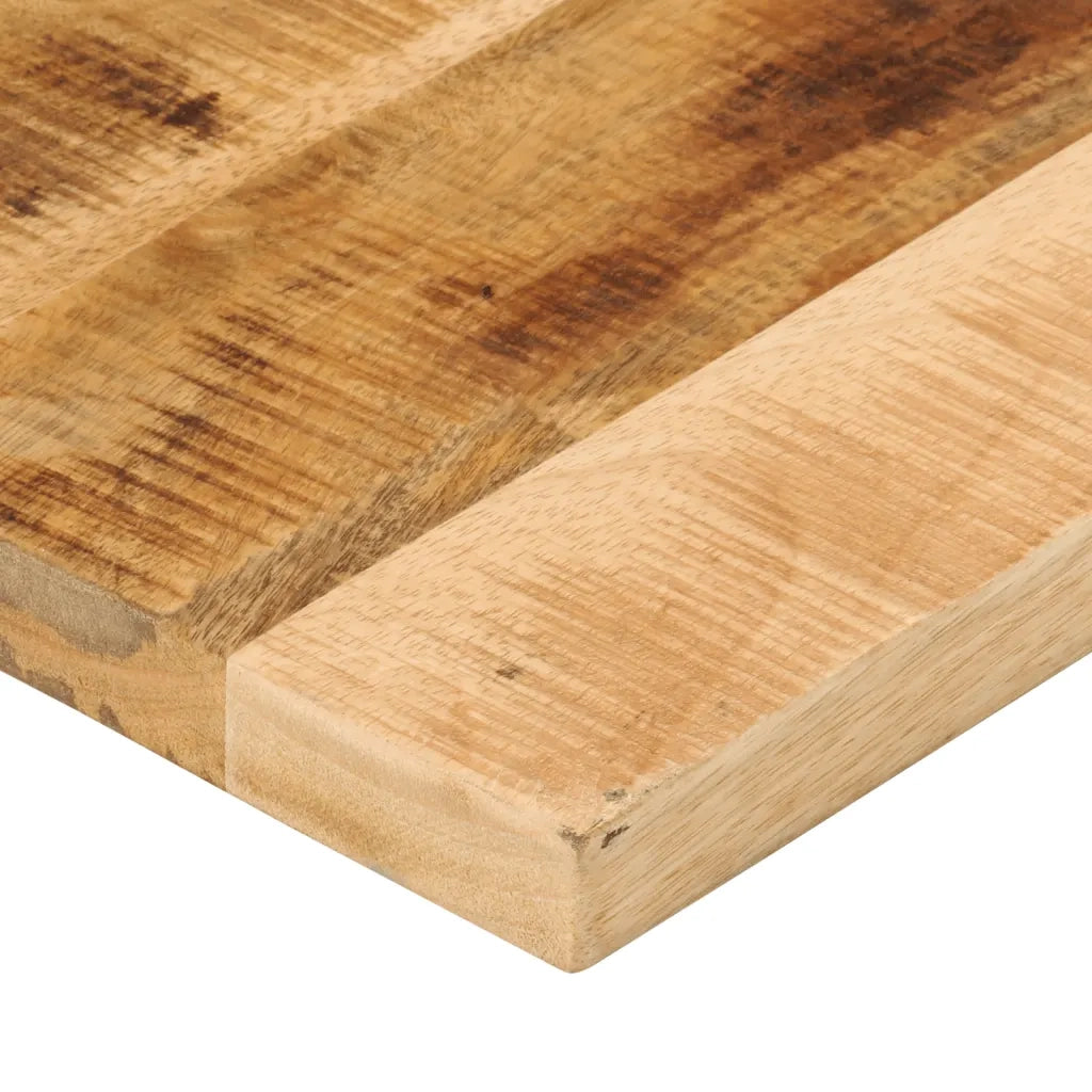 Piano per Tavolo 110x30x2,5cm Rettangolare Legno Mango Grezzo 371298