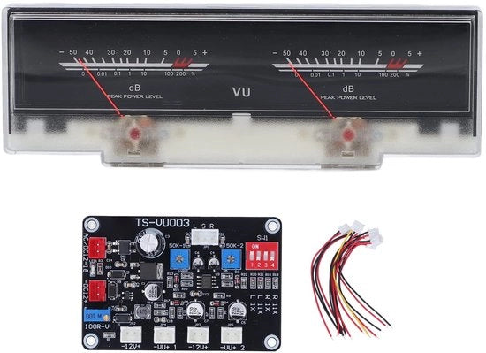 Misuratore di Pressione e Luce Portatile con Illuminazione di Fondoschermo - Misuratore di Pressione e Luce - VU-Metro - Misuratore di Pressione - Kit - Massima Sensibilità 500uA