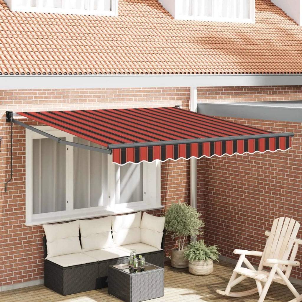 Tenda Retrattile Arancione e Marrone 300 x 250 cm 3329947