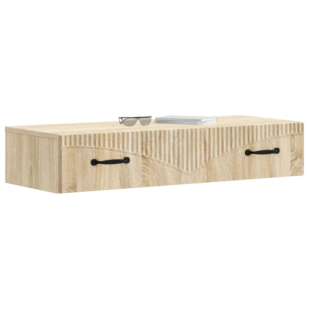 Tavolino da Parete Laterale | Tavolo laterale | Tavolino Rovere Sonoma 87,5 x 34,5 x 17 cm