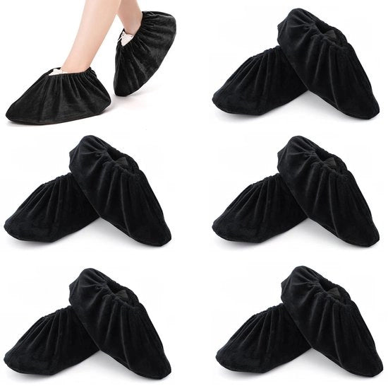 Sostituti di scarpe riutilizzabili - 5 Paia di scarpe di ricambio sostenibili - Piastra antiscivolo - Protezione per scarpe - Adatto per misura 36-44 - Materiale di velluto