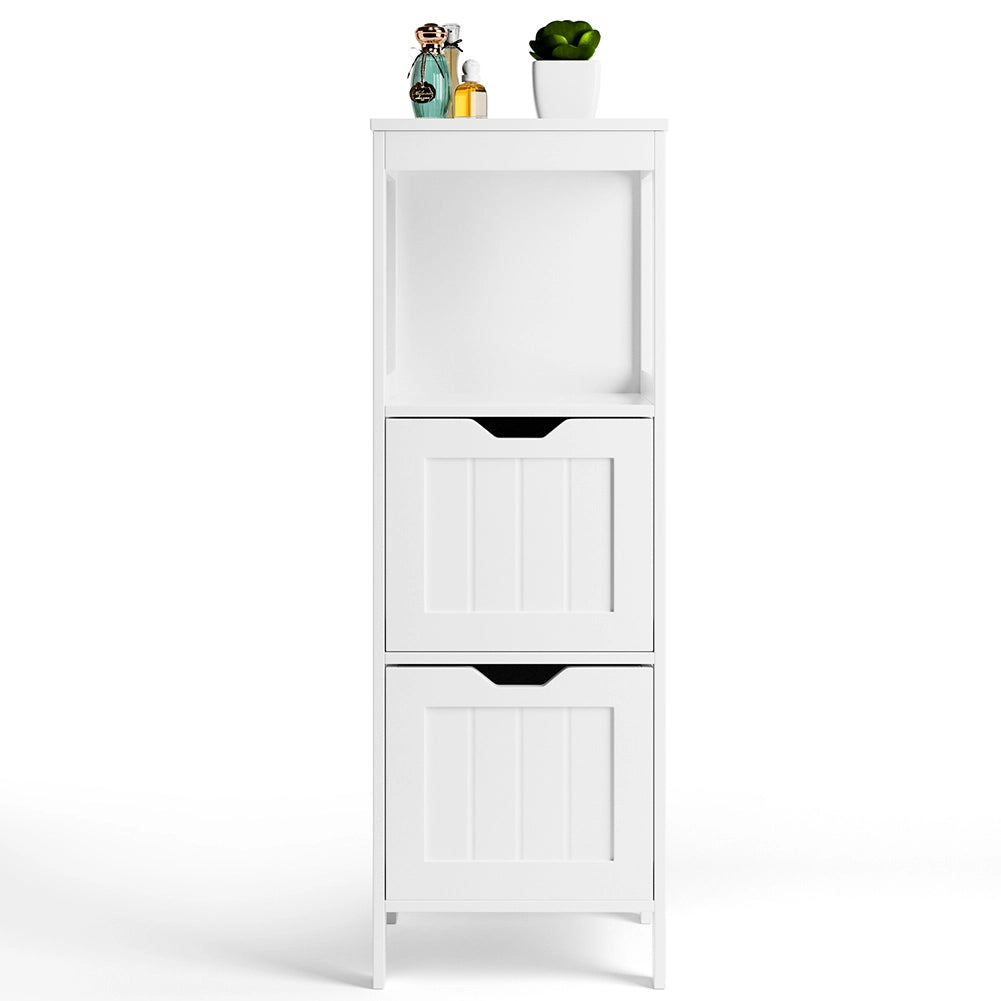Mobile Mobiletto Bagno Arredo Armadio Armadietto Legno Mdf Bianco 30x89x30cm