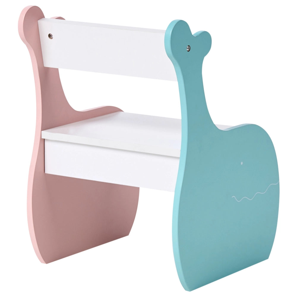 Set da tavolo per bambini a 2 posti con sedie Tavolo multicolore in MDF con lavagna da tavolo Camera dei bambini