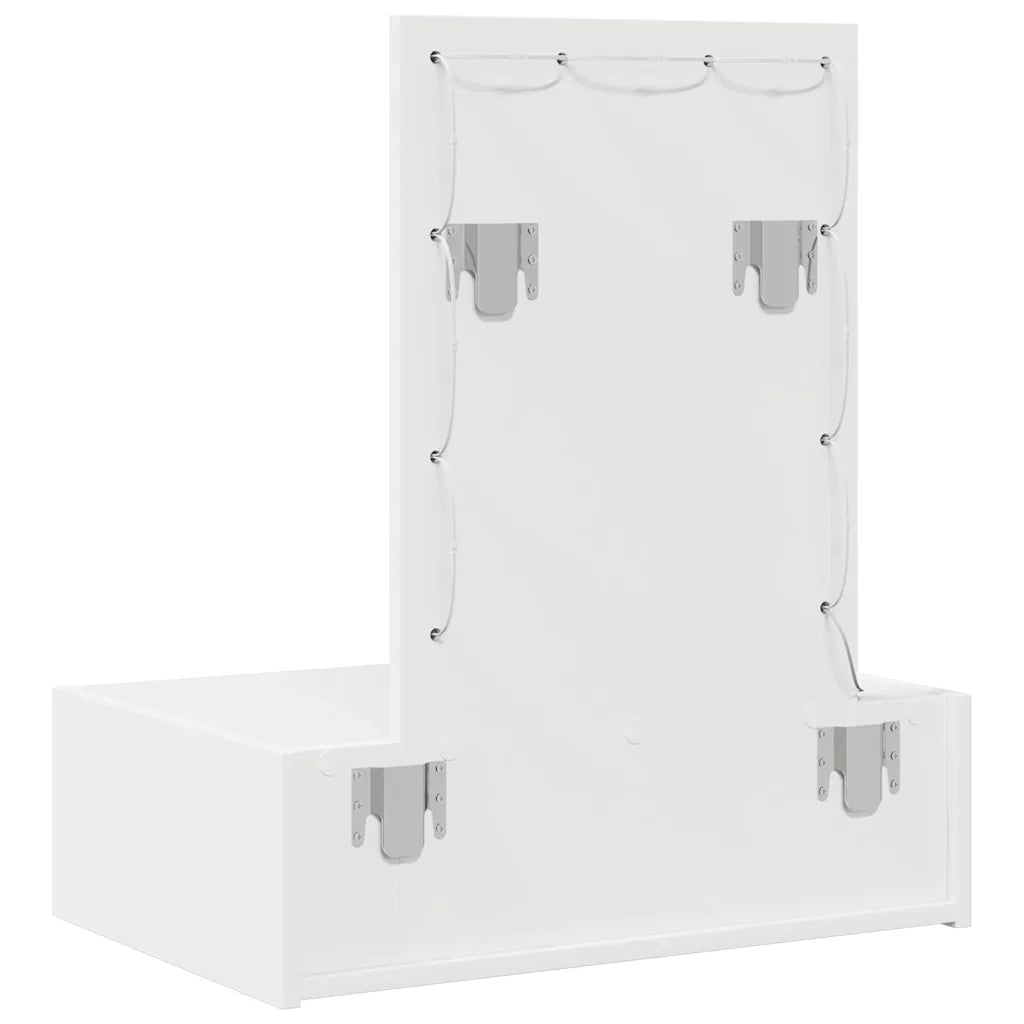 Toeletta | Tavolo da Trucco Bianco 60 x 40 x 70 cm Legno multistrato