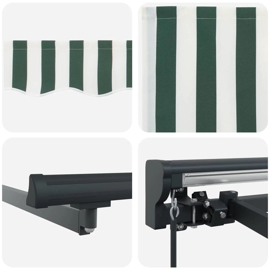 Struttura della tenda Verde e Bianco 450 × 300 cm 3331079