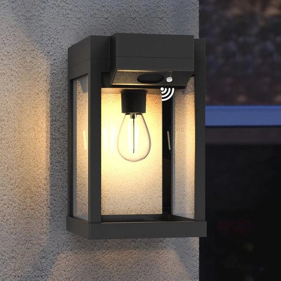 Lampada Solare Duratura per Esterno con Sensore di Movimento - Illuminazione Esterna Idrorepellente per Giardino, Veranda, Terrazza e Garage