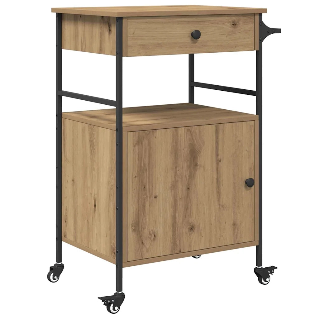 Carrello da Cucina Rovere artigianale 56 x 43 x 89,5 cm CFW6908255