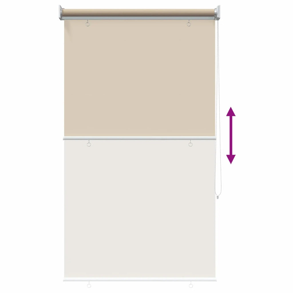 Voletta a rullo | Tenda a rullo con protezione UV Beige 80 x 140 cm Poliestere