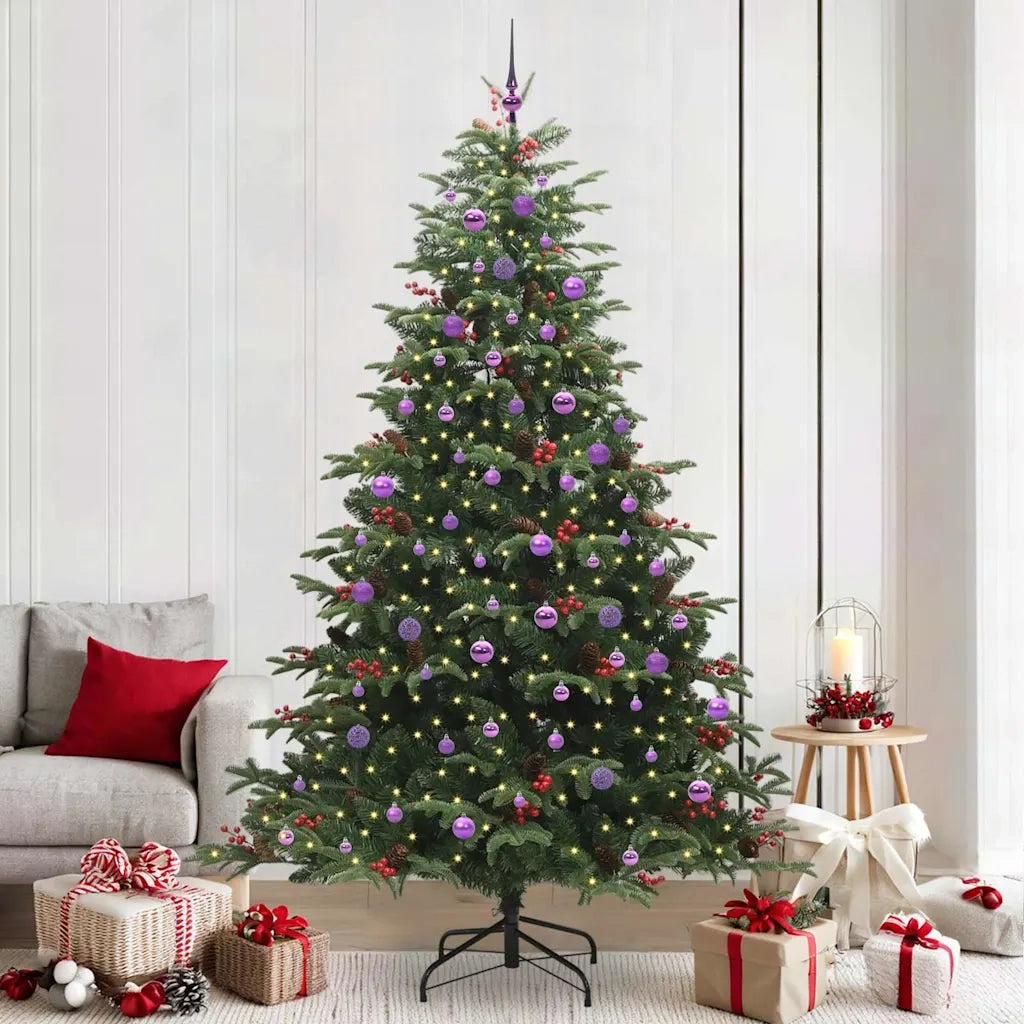 Albero di Natale artificiale con 300 LED Verde 240 cm 3395574