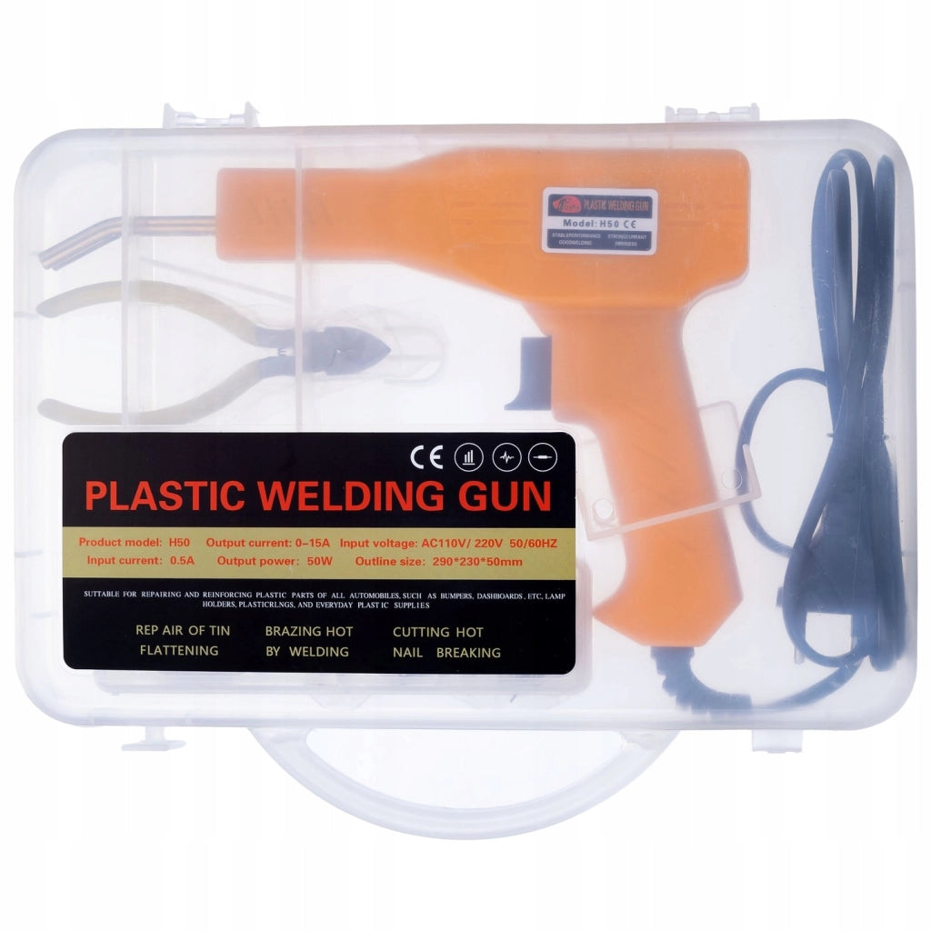 Saldatore per Plastica con Set di Reti e Graffette – Design Ergonomico, 200 Graffette, 800 Pezzi