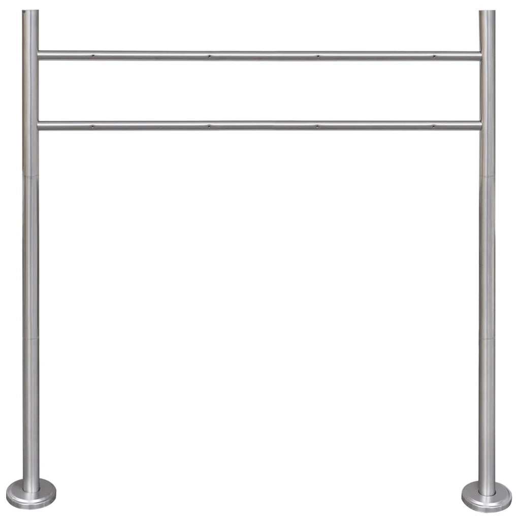 Supporto per cassetta postale in acciaio inox 120 x 100 cm 1002002