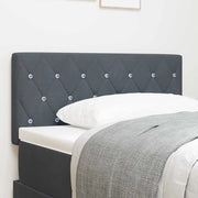 Testiera-Testata-Testiera Decorativa Grigio scuro 100 cm Pelle Sintetica 672300