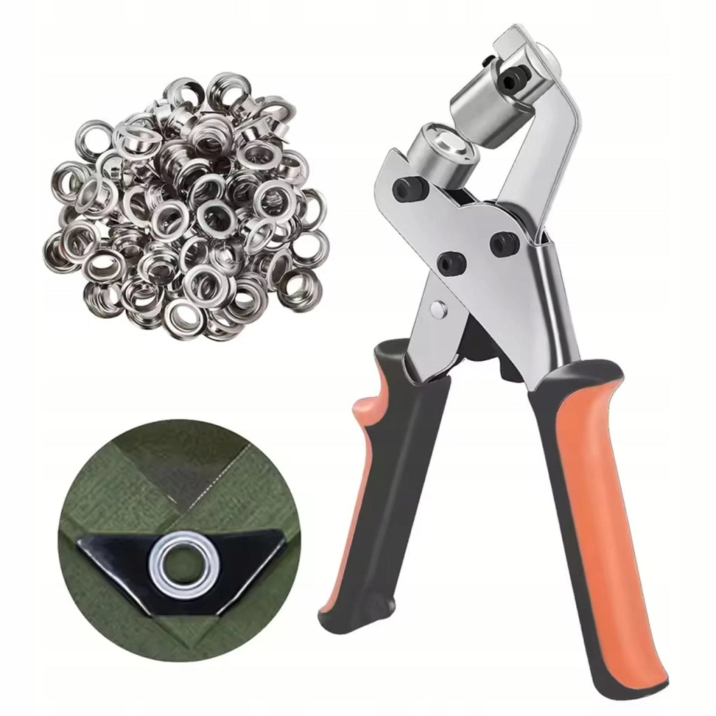 Pinza per Occhielli Magnetica Manuale GripFix ProMag 500 – Set con 500 Occhielli | Diametro 10 mm