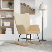 Sedia a Dondolo Crema in Tessuto 328009