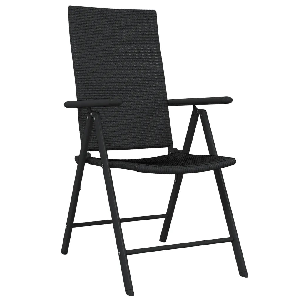 Set Mobili da Pranzo per Giardino 3 pz Nero 3099107
