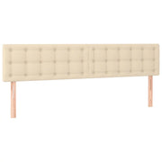 Testiera | Testata Crema 180x5x78/88 cm in Tessuto