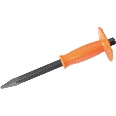 SCALPELLO MURATORE A PUNTA + SALVAMANO 2550 WOKIN - ACCIAIO FORGIATO MM 300X18X4 255012- 3 pezzi