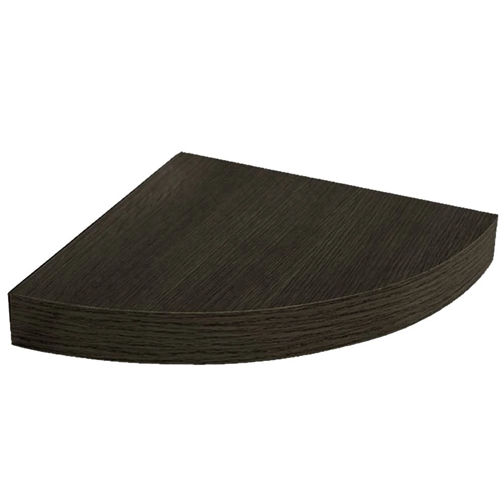 Mensola Parete Angolare Scaffale Ripiano ad Angolo in Legno MDF Wenghe 24x4cm