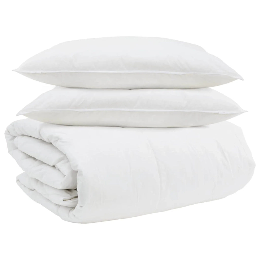 Set di Piumoni con cuscino 3 pcs Bianco Piuma d'anatra 3377168