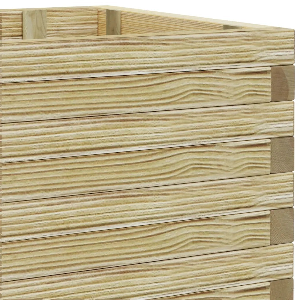 Fioriere | Cassetta per fiori | Letto Rialzato 100x50x40 cm in Legno Rettangolare
