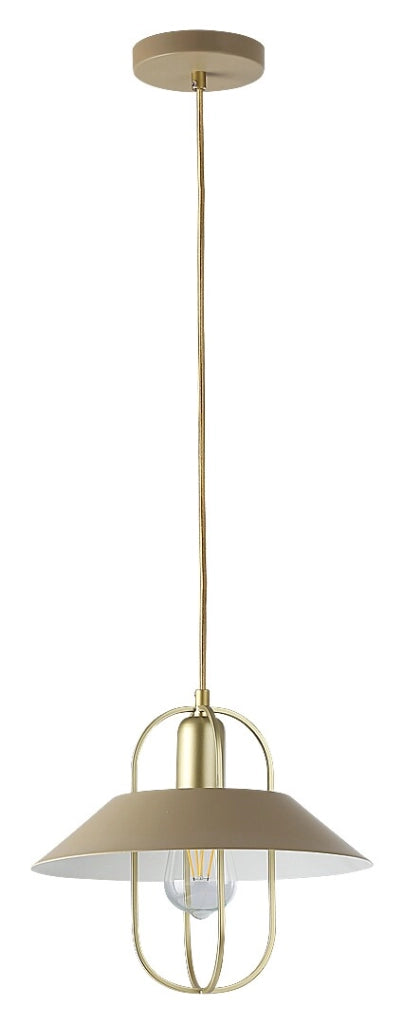Lampada a sospensione industriale Rabalux Nesrin oro E27 Ø30