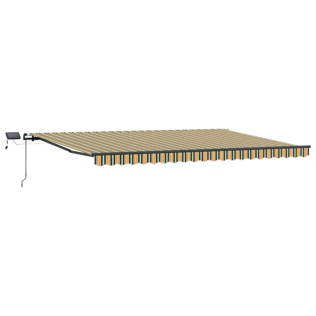 Tenda Retrattile Verde e giallo 500 ×300 cm Tessuto 3331446