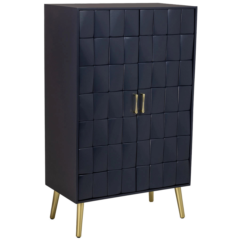 Armadio in legno nero 76x42x125h cm