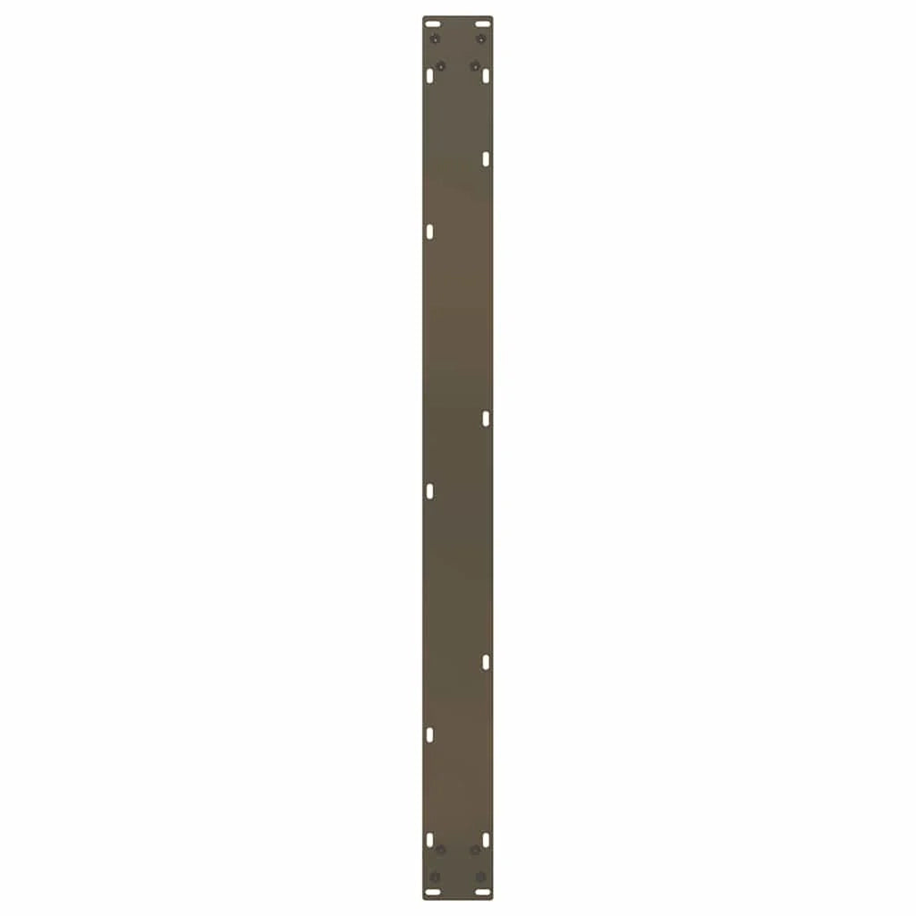 Set di 3 gambe per tavolo da pranzo a forma di U 100 x 72-73 cm con piedini regolabili stile moderno acciaio naturale 02_0057455