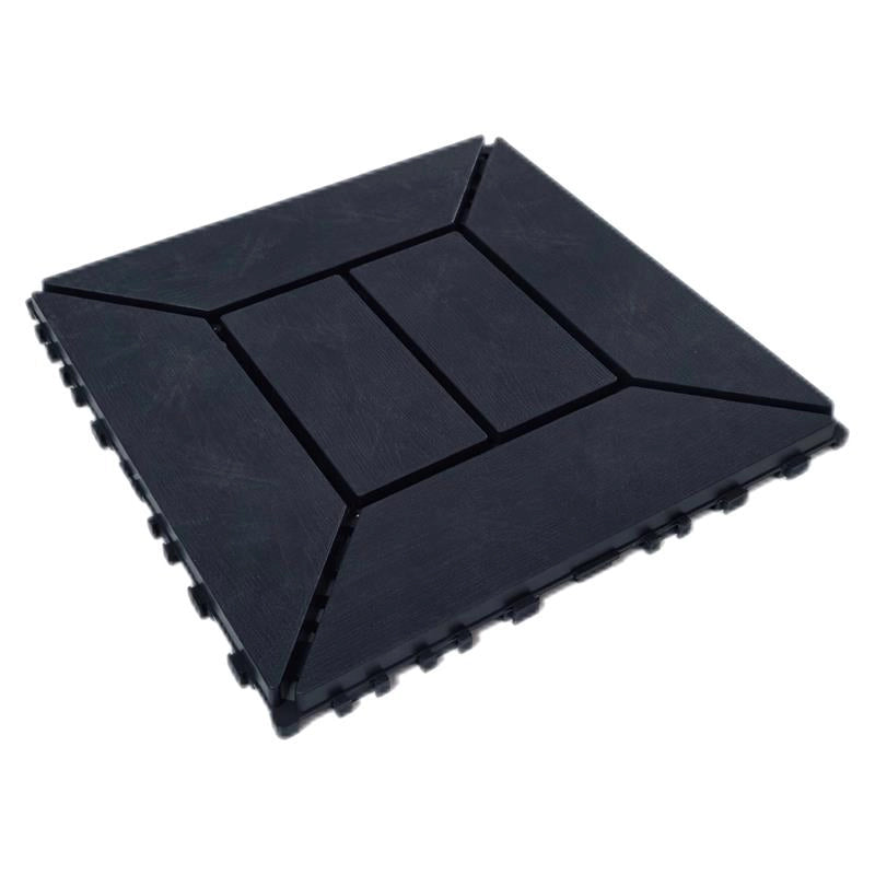 MA MAISON SET DI PIASTRELLE PER PAVIMENTO DA ESTERNO MODELLO EASY ANTRACITE 30,4X30,4X2 H CM - 0,36 M2 48 PEZZI