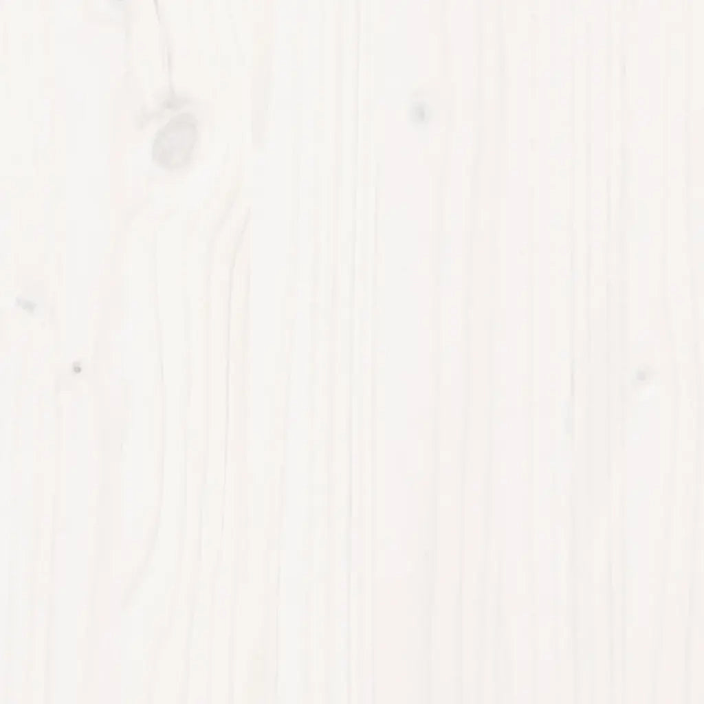 Giroletto senza Materasso Bianco 200x200 cm Legno Massello Pino 842683