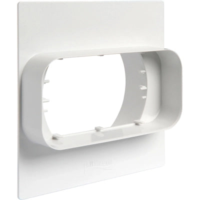 PLACCA PER PASSAGGIO A MURO DA TUBO TONDO A RETTANGOLARE- mm 120x60- FIRST- pezzi 1