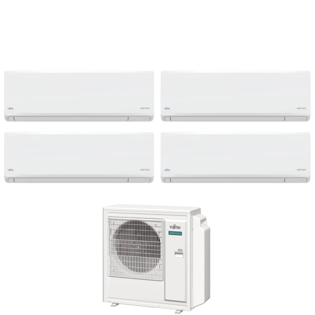 Condizionatore Fujitsu Quadri Split Inverter KN AIRSTAGE 7+7+12+12 con AOEG30KBTA4 R-32 Wi-Fi Integrato