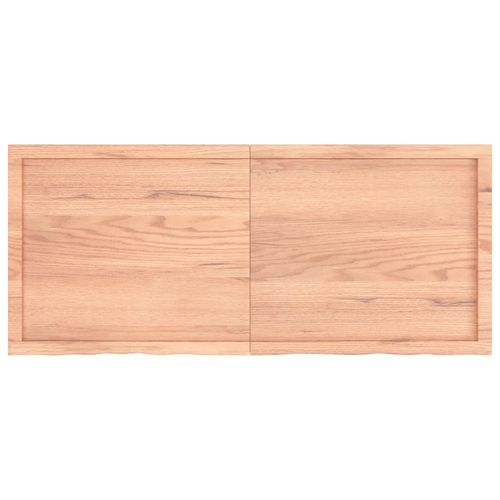 Ripiano Muro Marrone 140x60x(2-6) cm Massello Rovere Trattato 363707