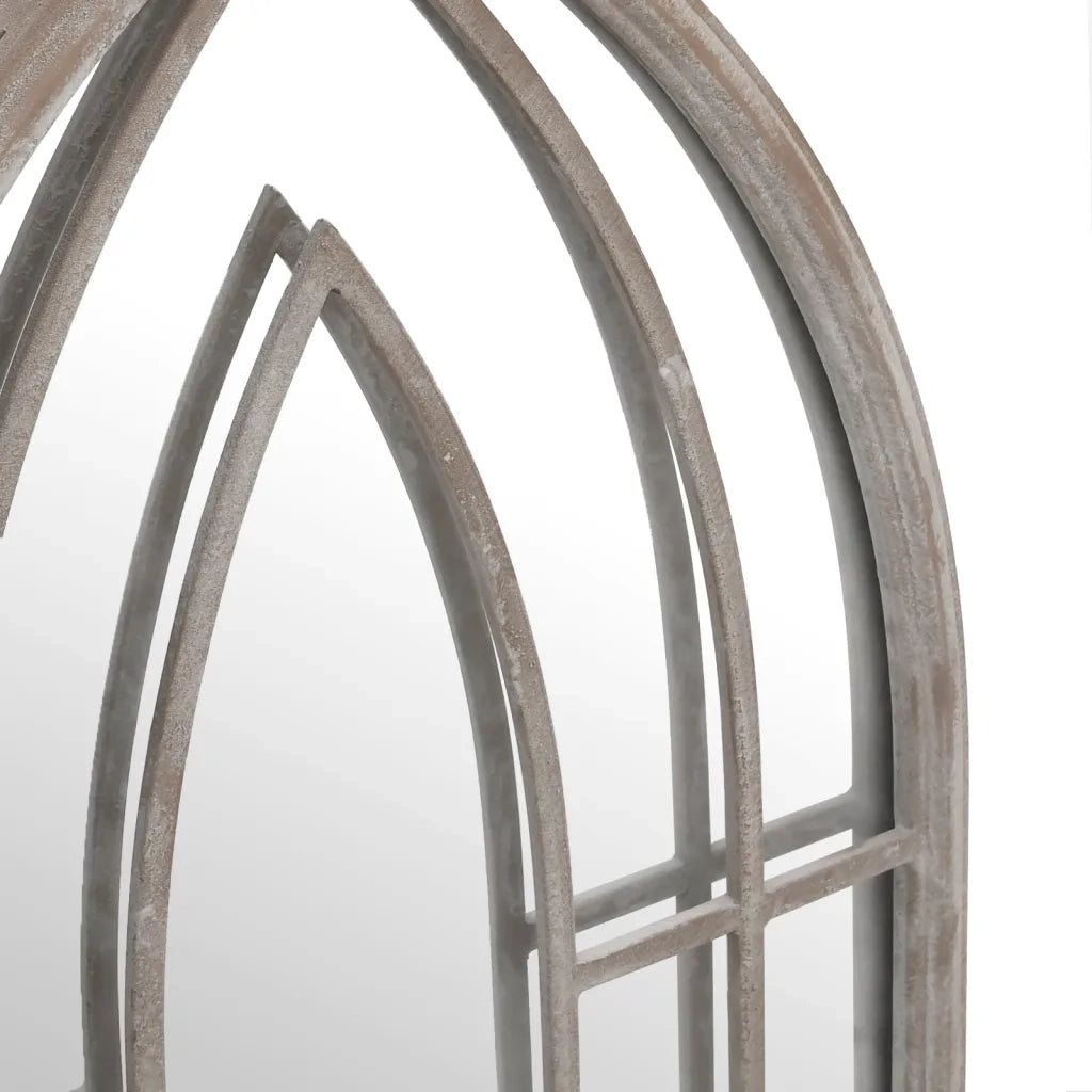 Specchio Sabbia-Specchio Decorativo 100x45 cm Ferro per Uso Interno