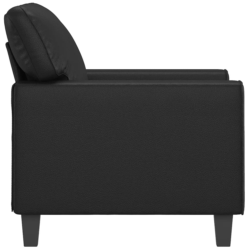 Divano Sedia-Poltrona Nera 60 cm in Similpelle 803624