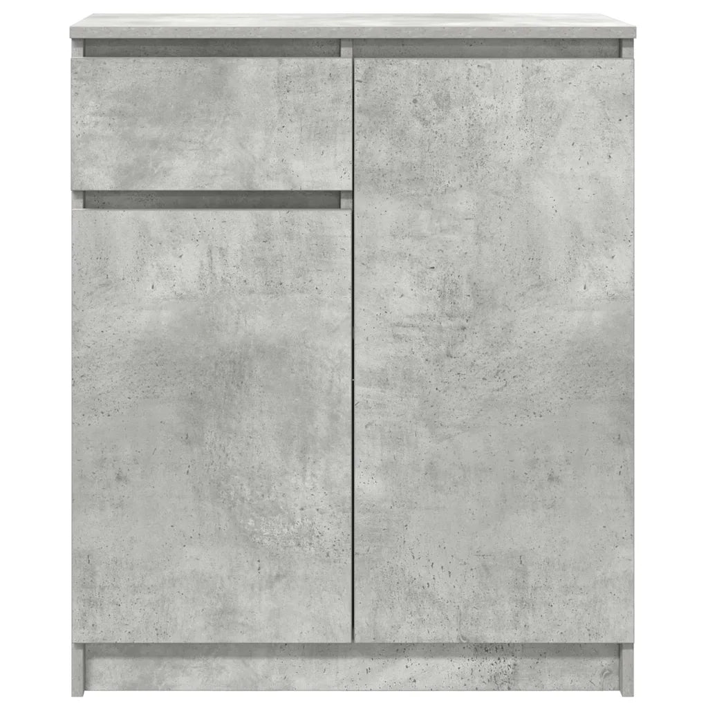 Credenza | Madia | Buffet da pranzo | Armadio da pranzo con Cassetto Grigio Cemento 71x35x84 cm in Truciolato