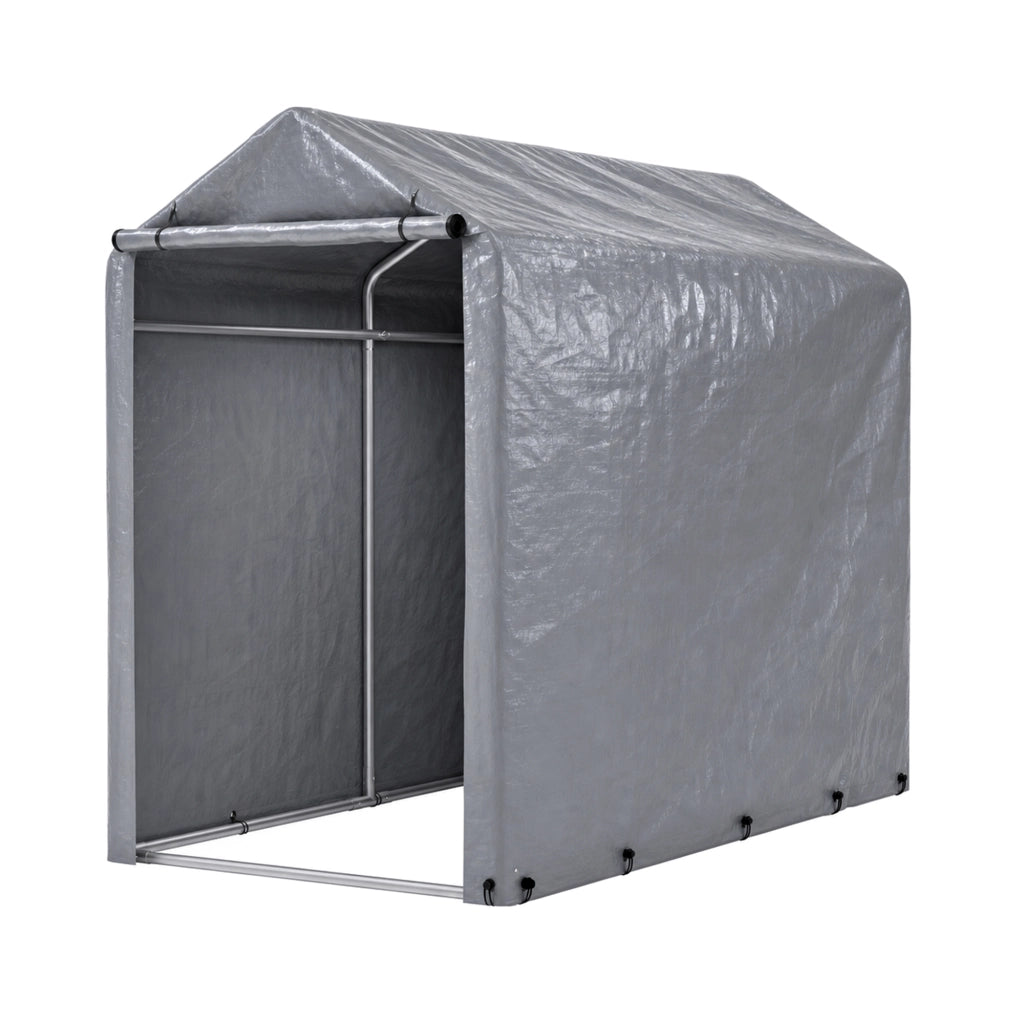 Garage per biciclette 100x187x160 cm, capanno per biciclette da esterno impermeabile con telaio in acciaio e protezione UV ¨C Per biciclette, motocicle
