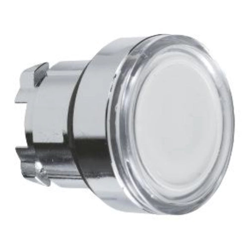 TESTA PULSANTE LUMINOSO Ø22 - BIANCO- PER LED UNIVERSALE