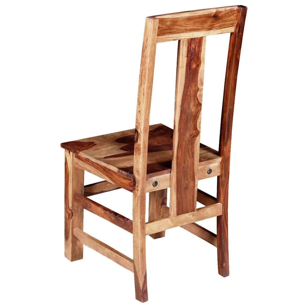 Set Sedie da Pranzo 2 pz in Legno Massello di Acacia 243964