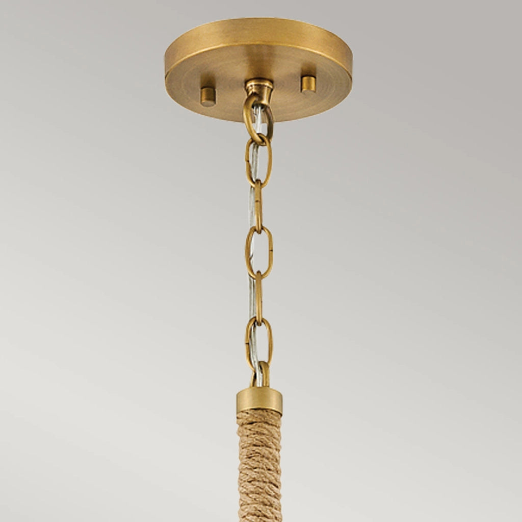 Lampada a sospensione Hinkley Nash ottone ceramica E27