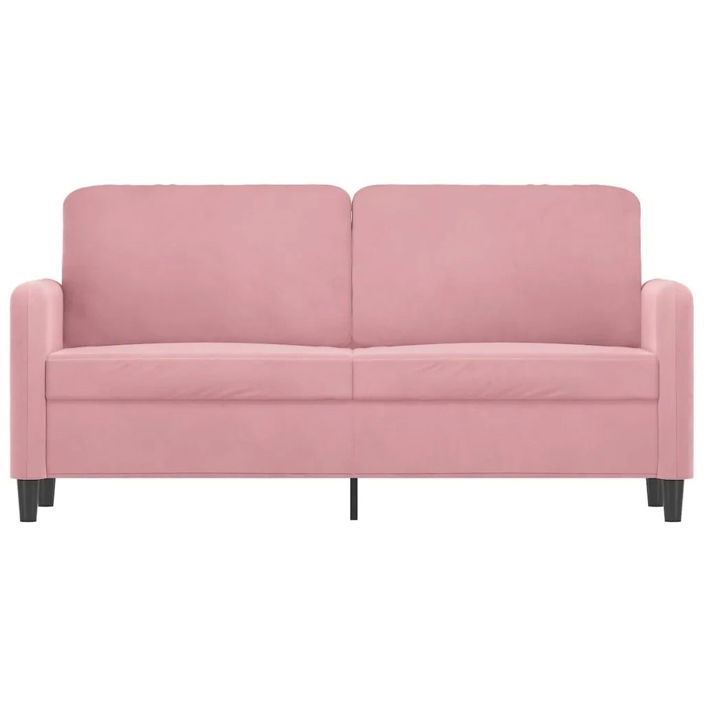 Divano a 2 Posti-Sofa 2 Posti Rosa 140 cm in Velluto 495532