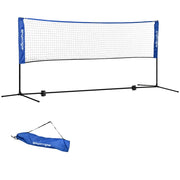 Rete da badminton 103/120/155H cm, pieghevole e regolabile in altezza, per uso interno ed esterno, in poliestere, ideale per pallavolo e badminton.
