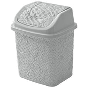 PATTUMIERA PLASTICA ?FLOWER? 5.5LT. GRIGIO