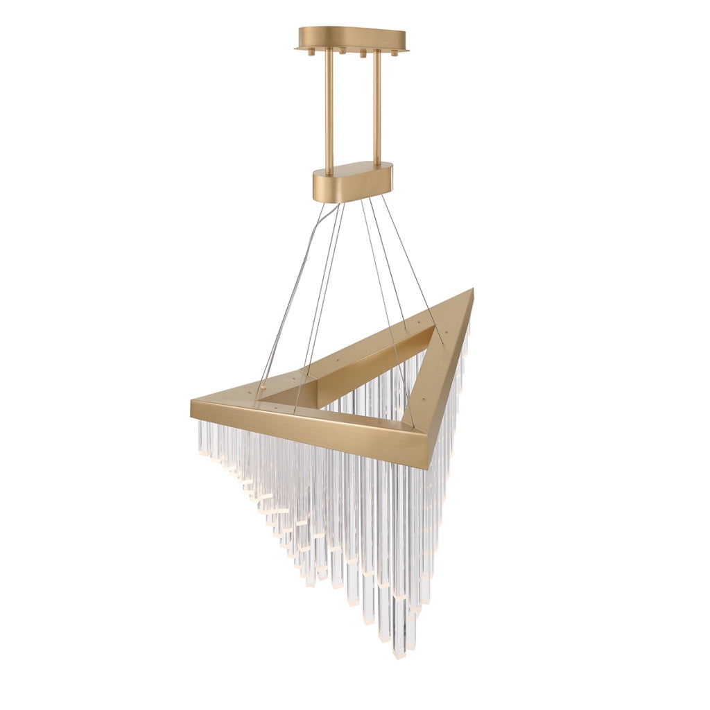 Lampadario glamour oro a V LED 40W Vivien Quintiesse