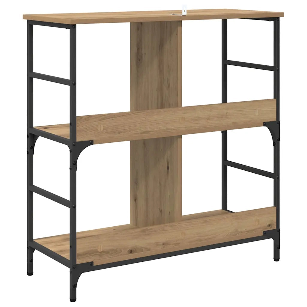 Libreria-Scaffale per Libri-Mobile di Stoccaggio rovere artigianale 78.5 x 33 x 82 cm Legno multistrato