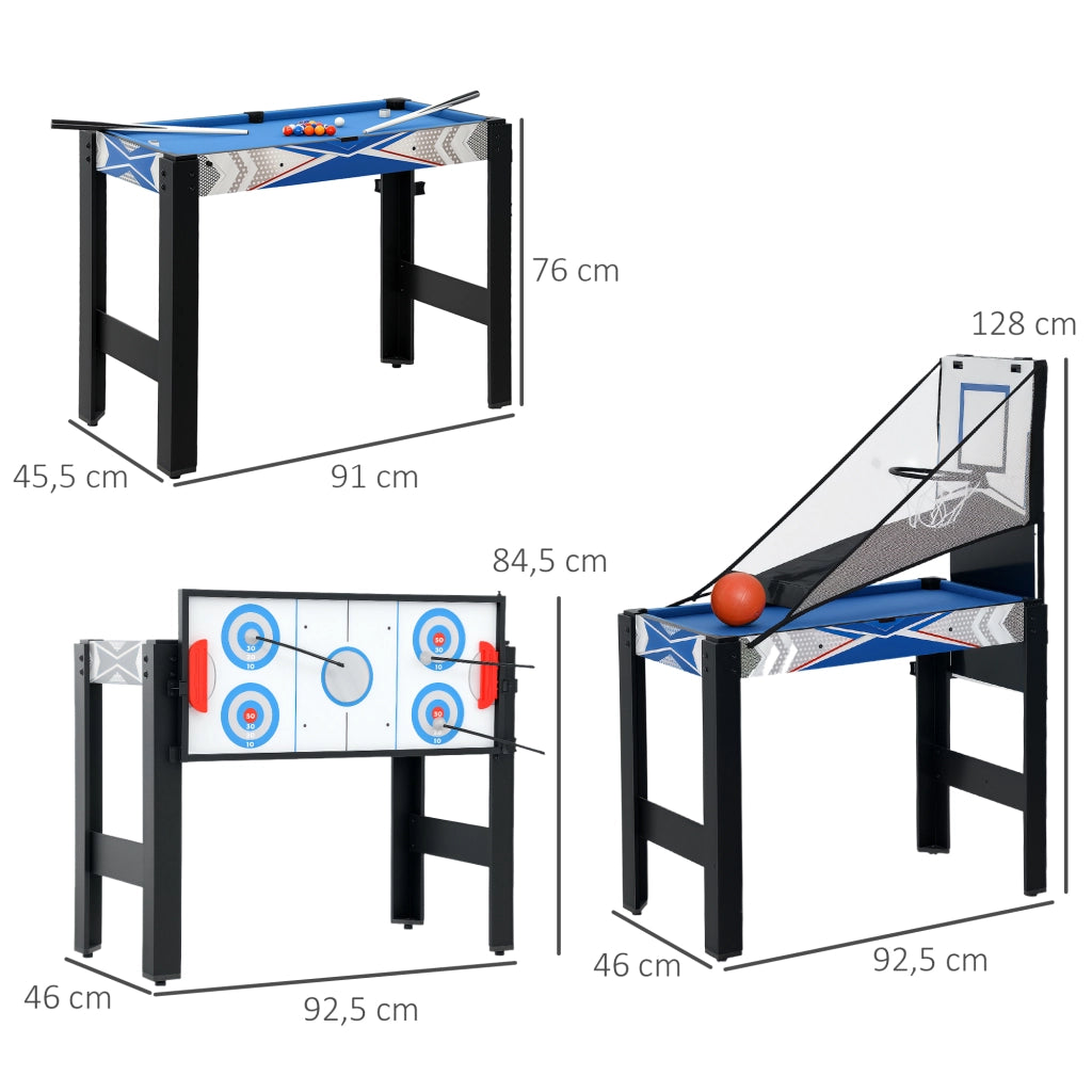 Tavolo da gioco multifunzione 5 in 1 ¨C zephmum ¨C blu