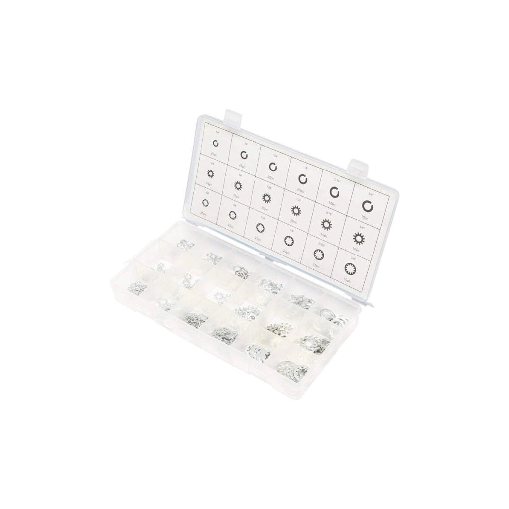 Set di 360 rondelle Grover interne ed esterne