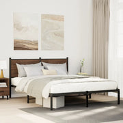 Giroletto senza Materaso in Metallo Rovere Fumo 140x190 cm 4007667